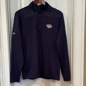 Nashville Predators Navy Quarter-Zip Jacket (YXL)